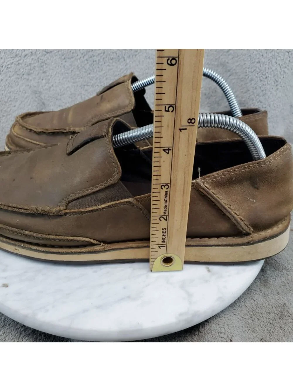 Ariat Shoes Mens Size 8.5 EE Extra Wide Brown Leather Cruiser Slip On *Read*